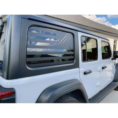 Vinylové nálepky na zadní okno, 4 Dveře, USA, Jeep Wrangler JL – Zbozi.Blesk.cz