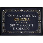 Mercury Flooring Drahá a značková rohožka černá 40x60 cm – Zboží Dáma