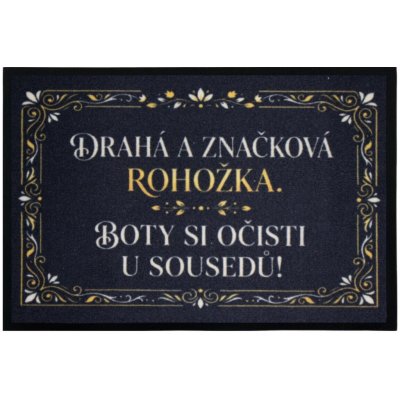 Mercury Flooring Drahá a značková rohožka černá 40x60 cm – Zboží Dáma