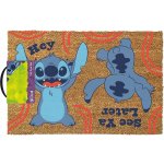 CurePink GP86443 Lilo And Stitch Ahoj/Uvidíme se později hnědá 60 x 40 cm