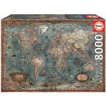 Educa Historical World Map 8000 dílků – Zboží Mobilmania