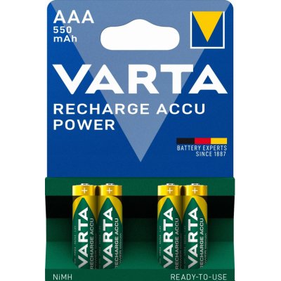 Varta Power AAA 550 mAh 4ks 56743101404 – Zboží Živě