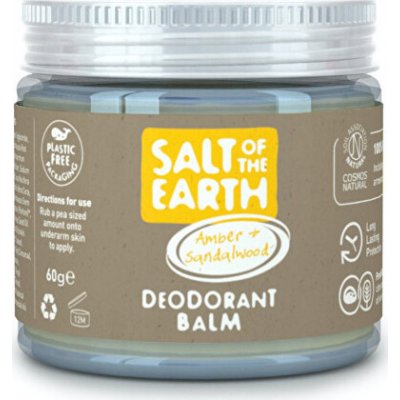 Salt Of The Earth přírodní minerální deodorant balzám Amber & Sandalwood (Deodorant Balm) 60 g