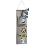 Zeller Present závěsný kapsář 3 kapsy dřevěné madlo nástěnný organizér motiv zvířata 20x60 Z14286 – Zbozi.Blesk.cz