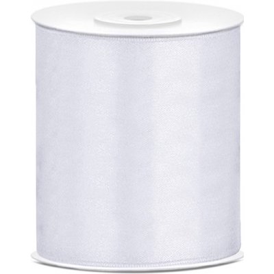Stuha saténová BÍLÁ, 100 mm x 25 m – Zboží Dáma Stuha saténová BÍLÁ, 100 mm x 25 m – Zboží Dáma