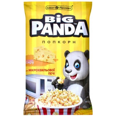 Big Panda popcorn do mikrovlnky Sýrový 100 g – Zboží Dáma