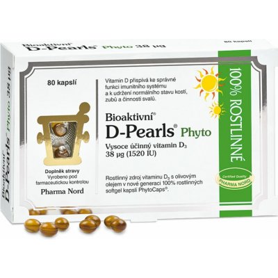 Pharma Nord Bioaktivní Vit.D D-Pearls 38mcg 80 kapslí – Hledejceny.cz