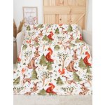 MKLuzkoviny.cz deka mikroplyš Exclusive Lesní zvířátka 150x200 – Sleviste.cz