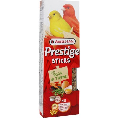 VERSELE-LAGA Prestige Sticks tyčinky Parakeets Eggs & Thyme 60g – Zbozi.Blesk.cz