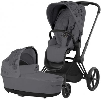 CYBEX Rám Priam 4.0 Seat Pack Lux Carry Cot Simply Flowers Dream Grey 2023