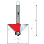 stopková fréza úhlová na dřevo FREUD 40-10008 15° D=18,1 h=12,7 A= 8 s ložiskem