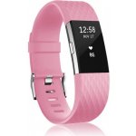 BStrap Silicone Diamond Large řemínek na Fitbit Charge 2, pink SFI002C11 – Hledejceny.cz