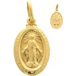 Argento Zlatý přívěsek Zázračná medailka 8A005 – Sleviste.cz