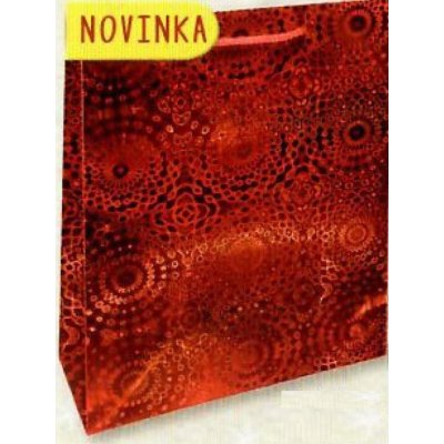 Nekupto Dárková papírová taška hologram 14 x 11 x 6,5 cm Červená 121 30 THS – Zbozi.Blesk.cz