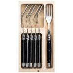 Laguiole Premium vidličky 6 ks černá rukojeť – Zboží Mobilmania