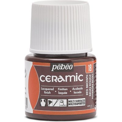 Pébéo Barva na keramiku Ceramic 45 ml 18 Red Brown – Zboží Dáma Pébéo Barva na keramiku Ceramic 45 ml 18 Red Brown – Zboží Dáma