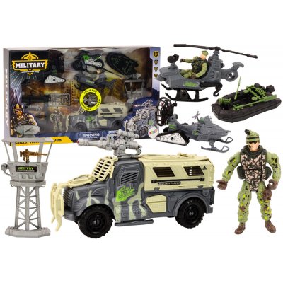 RKToys Vojenská sada s bojovým vozidlem a helikoptérou – Hledejceny.cz