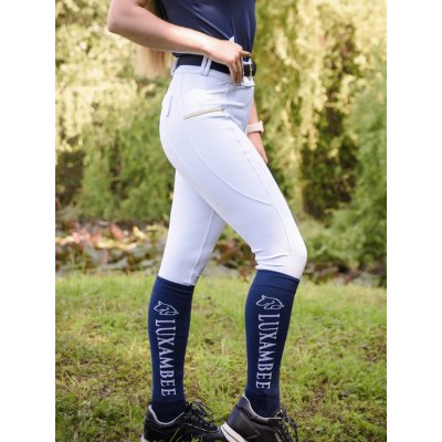 Jezdecké rajtky s gripem WHITE – Zboží Dáma
