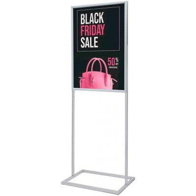 A-Z Reklama CZ Plakátový stojan se zaklapávacím rámem A1 Stříbrný – Zboží Dáma