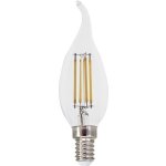 ACA Lighting LED FILAMENT E14 C35 s plamínkem 4W 4000K 230V AC 490lm RA80 – Zboží Živě