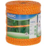 Lanko pro elektrický ohradník BASIC 1000m žlutá oranžová – Hledejceny.cz