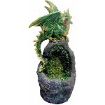 Nefertitis Soška svítící Smaragdový drak strážce NF25390 - cca 16 cm, 230 g – Zboží Dáma
