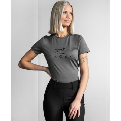 Fager Tričko s krátkým rukávem Fia dark grey – Sleviste.cz