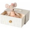 Plyšák Maileg myška tanečnice v krabičce Dance mouse in daybed Little sister