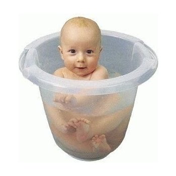 Tummy tub transparentní koupací kyblík