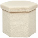 Atmosphera Taburet HEXA s úložným prostorem, 46 × 40 × 38 cm, krémový – Zbozi.Blesk.cz