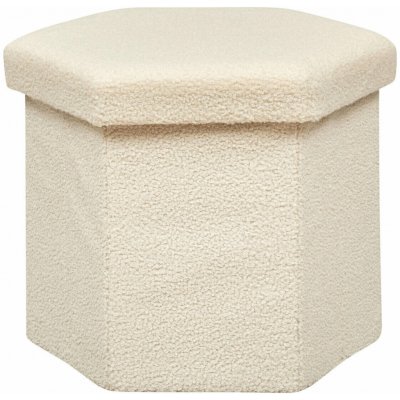 Atmosphera Taburet HEXA s úložným prostorem, 46 × 40 × 38 cm, krémový – Zbozi.Blesk.cz