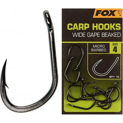 Fox Carp Hooks Wide Gape vel.4 10 ks – Hledejceny.cz