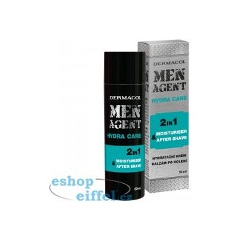 Dermacol Men Agent 2v1 Hydratační gel, krém a balzám po holení 50 ml