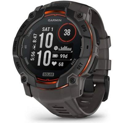 Garmin Instinct 3 45mm Solar Black/Black band 010-02934-00 – Zboží Živě