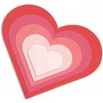 Sizzix Srdce hladké vyřezávací kovové šablony Framelits 6 ks – Hledejceny.cz