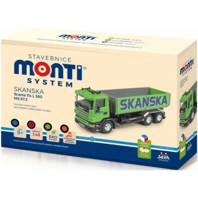 Monti Stavebnice System MS 67 2 Skanska Scania 114 L 1:48 – Zboží Mobilmania