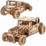 Ugears 3D mechanické puzzle The Hot Rod Furious 207 ks – Sleviste.cz