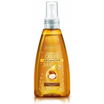 Bielenda Precious Oil 3 in 1 Argan pěsticí olej na tvář tělo a vlasy Beautification Rejuvenation Regeneration 150 ml