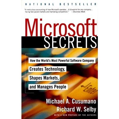 Microsoft Secrets: How the World's Most Powerful Software Company Creates Technology, Shapes Markets, and Manages People Cusumano Michael A.Paperback – Zboží Mobilmania