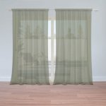 Sablio Záclony Vojenská zelená: 2ks 150x250cm – Hledejceny.cz