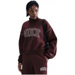 Nike W NSW PHNX FLC LOGO MOCK NECK BURGUNDY CRUSH Červená – Hledejceny.cz