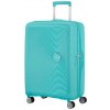 Cestovní kufr American Tourister Soundbox SPINNER 67/24 EXP TSA Poolside Blue 32G002-21 tyrkysová 71,5 l