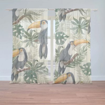 Sablio Záclony Tukan: 2ks 150x250cm – Hledejceny.cz
