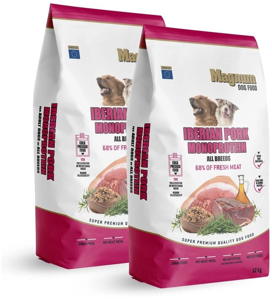 Magnum Iberian Pork & Monoprotein All Breed 2 x 12 kg