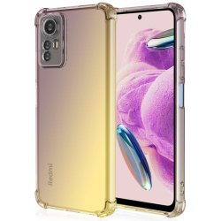 Pouzdro TopQ Xiaomi Redmi Note 12S Shock duhový purpurovo-žlutý