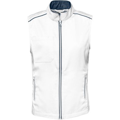 Kariban vesta WK6149 Bílá/navy – Zboží Mobilmania