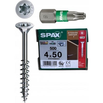 Vruty do dřeva Spax 4 x 50 mm 500 ks – Hledejceny.cz