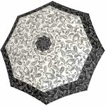 Doppler Fiber Magic Black&White Paisley dámský plně automatický deštník skládací bílý – Zboží Mobilmania