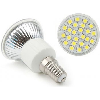 SMD Lighting LED žárovka E14 4W SMD 5050 bílá čistá