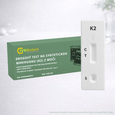 Alltest Drogový test na syntetickou marihuanu K2 z moči 1 ks – Hledejceny.cz